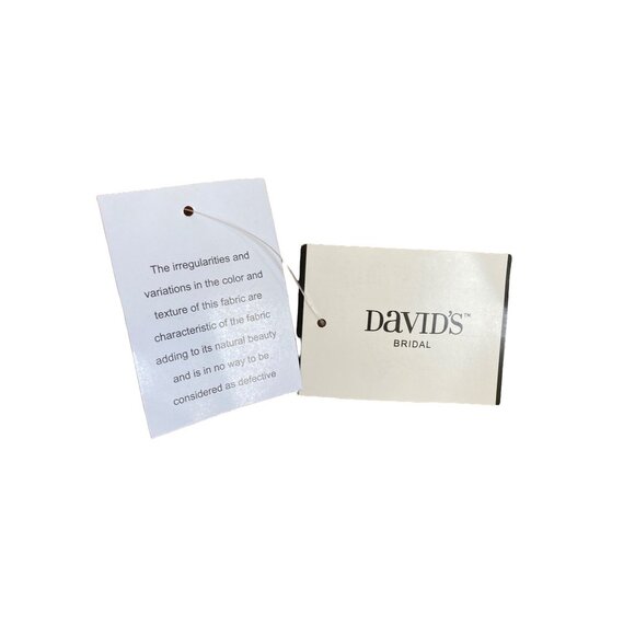 Davids Bridal One Shoulder Lace and Mesh Dress sz 6 - Picture 7 of 9